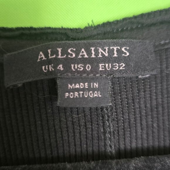 NWT AllSaints Alicia Dress – Black Size 0 - Picture 9 of 9